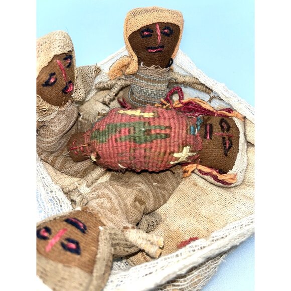 Chancay Pre-Columbian Textile Doll Antique Birth Scene New Mom Strong Fem Power - Picture 4 of 16